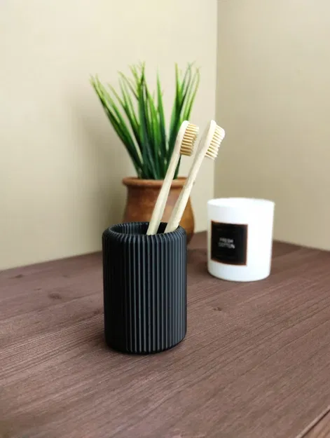 Ống Đựng Bàn Chải & Kem Đánh Răng Gân Hiện Đại - Image 2