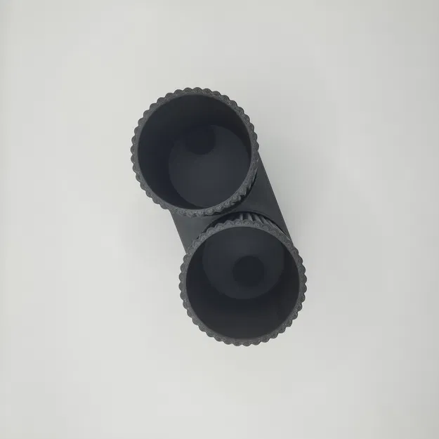 Bộ cốc đựng bàn chải đánh răng vân sọc (Ribbed Double Toothbrush Holder) - Image 5