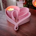 Giá nến tealight "Hai Trái Tim" - Quà tặng Valentine lãng mạn - Thumbnail 1