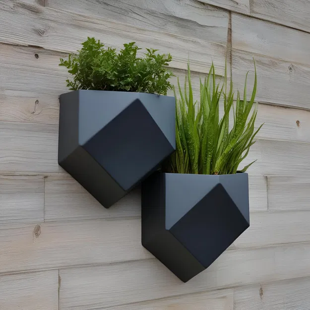 Chậu Cây Treo Tường Low Poly Hiện Đại - Image 1