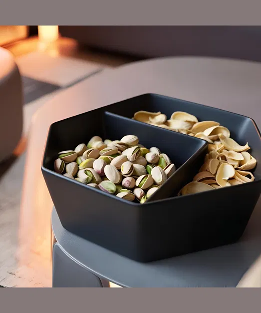 Tô Đựng Hạt Dẻ Cười Tối Giản Hai Ngăn - Image 1