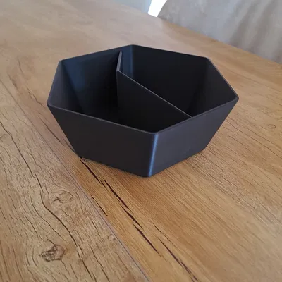 Tô Đựng Hạt Dẻ Cười Tối Giản Hai Ngăn