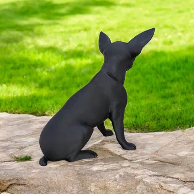 Tượng Chihuahua Tối Giản, Mô Hình Chó Chihuahua Trang Trí