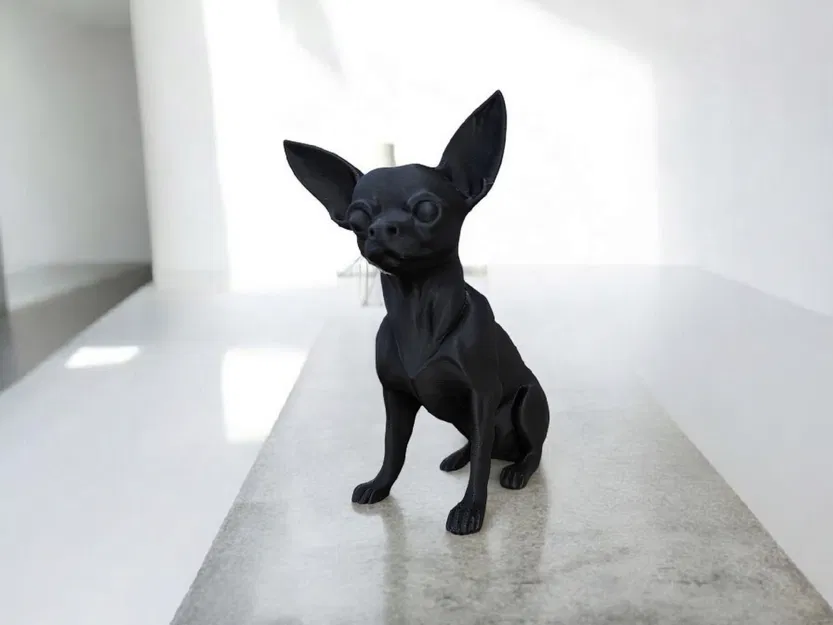 Tượng Chihuahua Tối Giản, Mô Hình Chó Chihuahua Trang Trí - Image 3