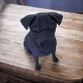 Tượng Chó Pug Tối Giản, Mô Hình Trang Trí Pug - Thumbnail 2