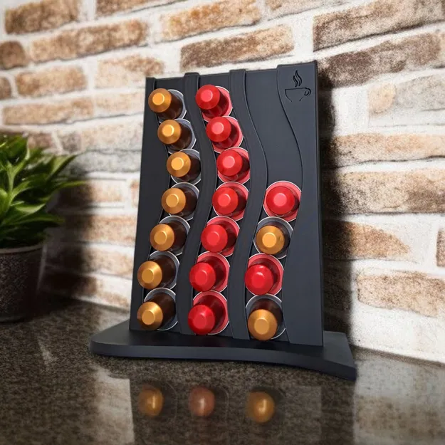 Kệ đựng và sắp xếp viên nén Nespresso thiết kế gợn sóng - Image 4