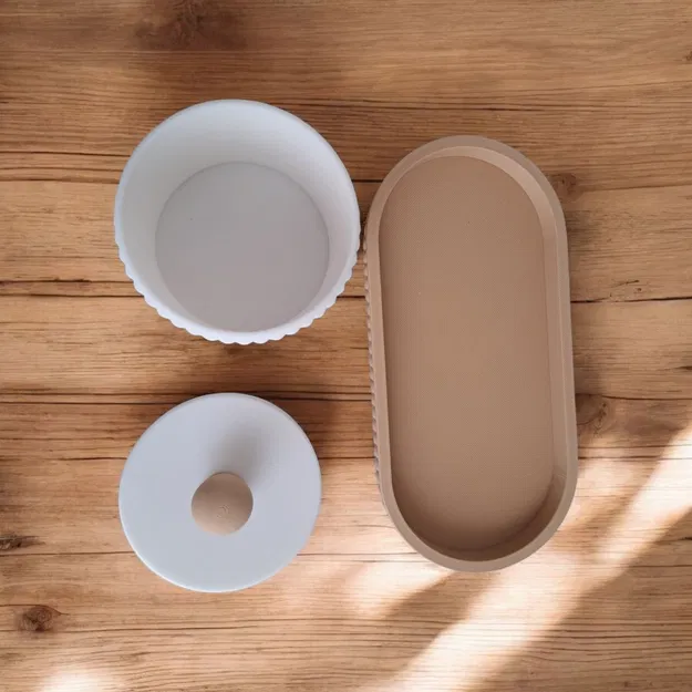 Bộ Khay và Lọ Đựng Đồ Trang Sức & Nhà Tắm Vân Sọc Hiện Đại - Image 2