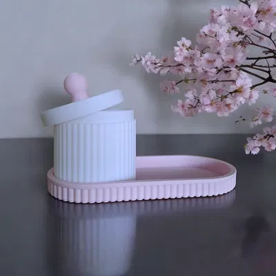 Bộ Khay và Lọ Đựng Đồ Trang Sức & Nhà Tắm Vân Sọc Hiện Đại