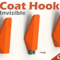 Móc treo tường hiện đại thiết kế ẩn (Invisible Wall Hook) in 3D - Thumbnail 1