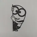 Mô hình trang trí tường Minion ngộ nghĩnh cho cửa và góc tường - Thumbnail 1