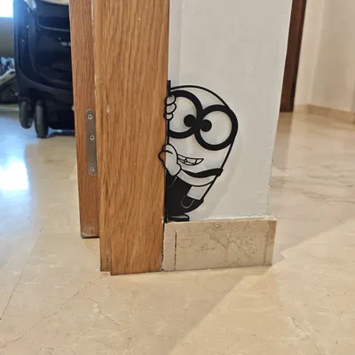 Mô hình trang trí tường Minion ngộ nghĩnh cho cửa và góc tường