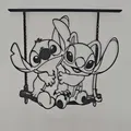 Trang trí treo tường Stitch và Angel - Mẫu in 3D cực dễ thương - Thumbnail 2