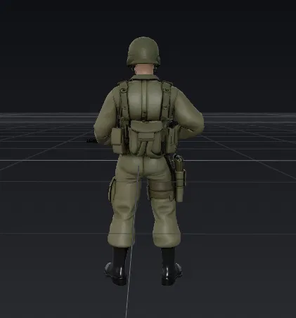 Mô hình 3D G.I. Joe chi tiết cao - Phù hợp làm tượng hoặc đồ chơi - Image 3