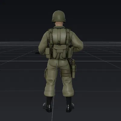 Mô hình 3D G.I. Joe chi tiết cao - Phù hợp làm tượng hoặc đồ chơi