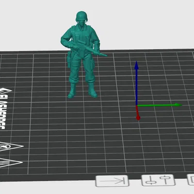 Mô hình 3D G.I. Joe chi tiết cao - Phù hợp làm tượng hoặc đồ chơi