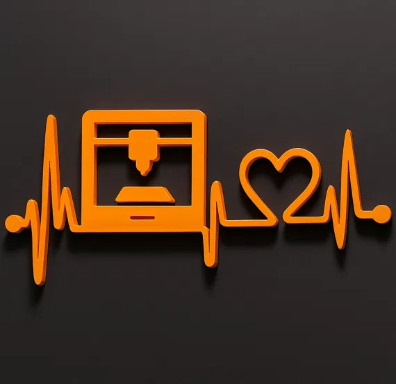 Bảng hiệu trang trí Tôi yêu 3D Printing độc đáo - Image 1