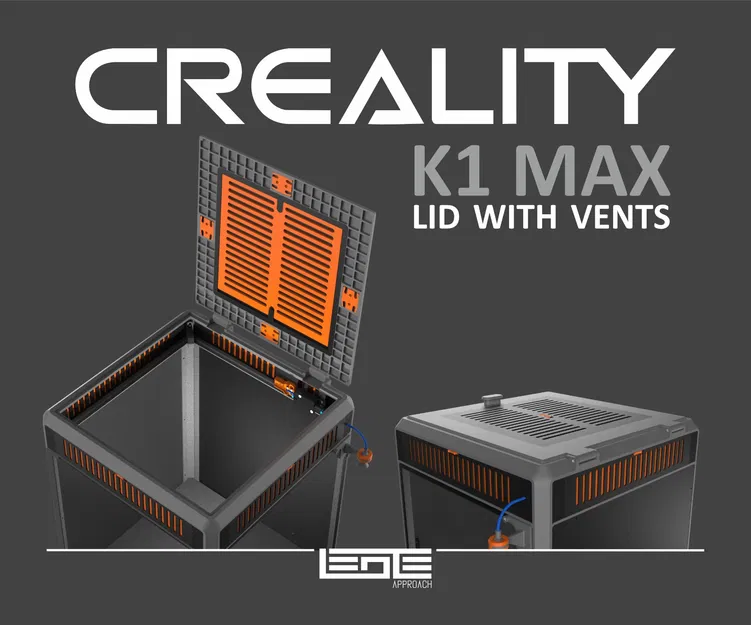 CREALITY K1max - NẮP CÓ KHE THÔNG GIÓ (LID WITH VENTS) - Image 1