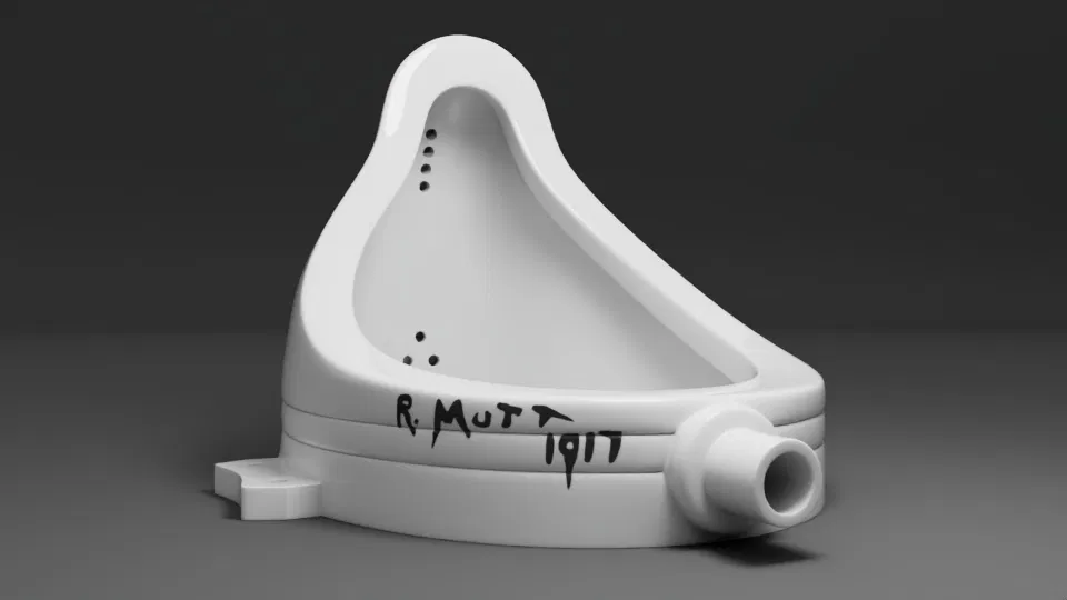Mô hình tác phẩm Fountain của Marcel Duchamp - Image 8
