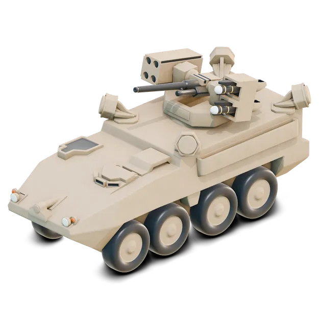 Down Range - Mô hình xe thiết giáp Stryker SHORAD của Quân đội Hoa Kỳ - Image 1