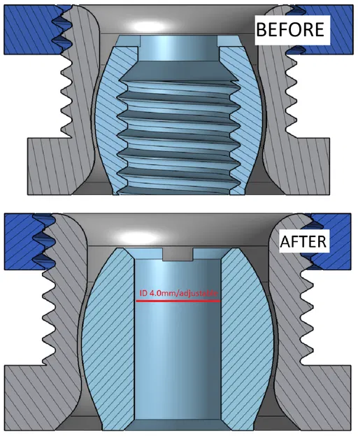 Không cần dùng đầu nối khí nén (No pneumatic fitting required) - Image 1