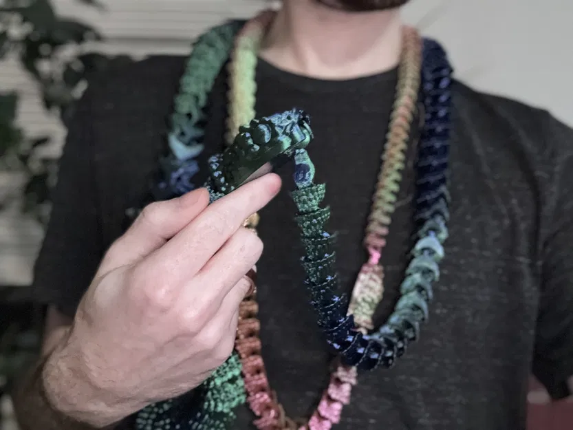 Vòng Cổ Hình Rắn - In Liền Khối (Print in Place) - Image 1