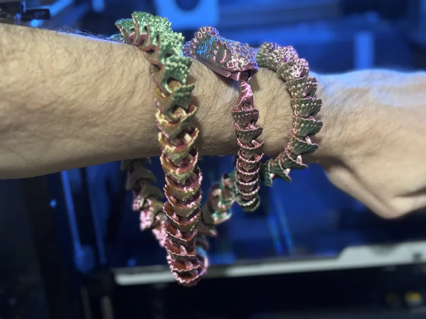 Vòng Cổ Hình Rắn - In Liền Khối (Print in Place) - Image 2