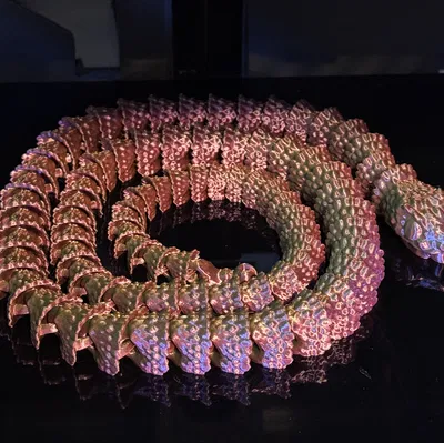 Vòng Cổ Hình Rắn - In Liền Khối (Print in Place)