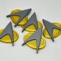 Phù hiệu liên lạc Star Trek (Com Badge) với đính kèm nam châm - Thumbnail 1