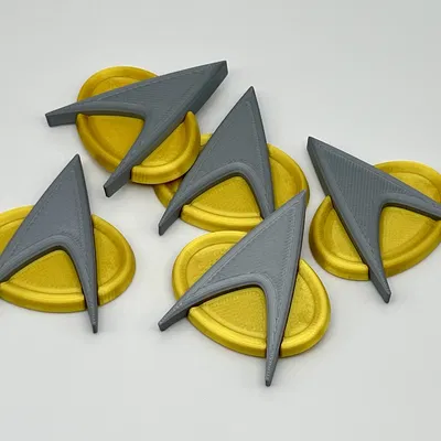 Phù hiệu liên lạc Star Trek (Com Badge) với đính kèm nam châm
