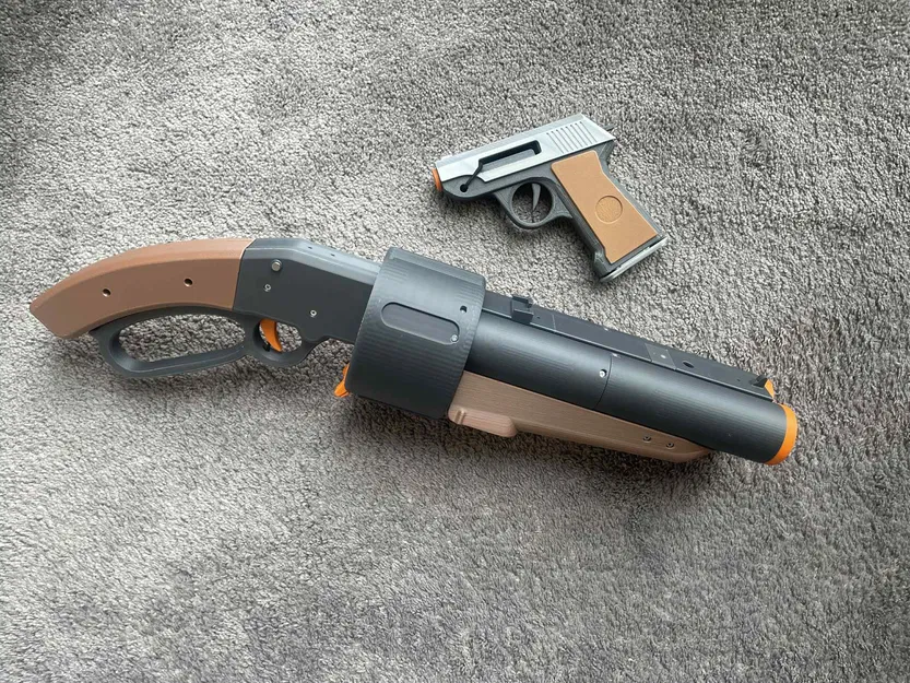 Súng lục TF2 (Dòng Nerf dùng dây chun, tương thích băng đạn Nightingale) - Image 7