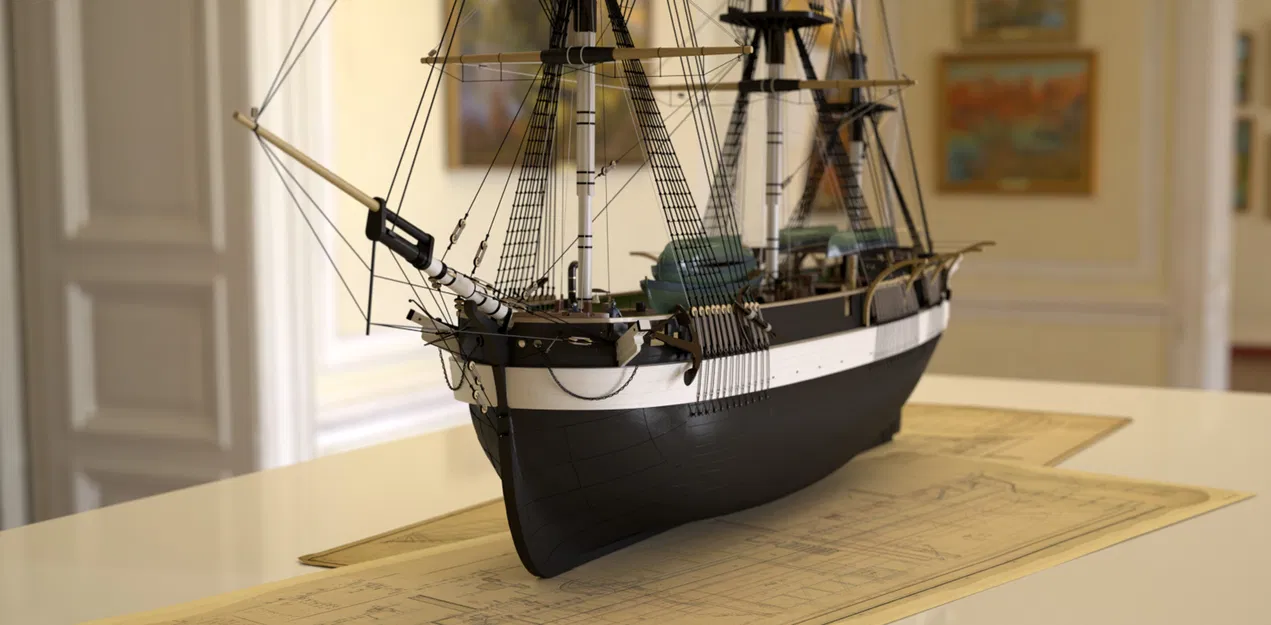 Mô hình HMS EREBUS - Tàu thám hiểm vùng cực - Image 2