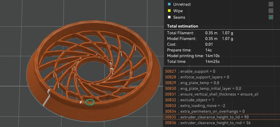 Lưới bảo vệ quạt đầu in Elegoo Centauri Carbon (Dành cho quạt Noctua NF-A12x25) - Image 5