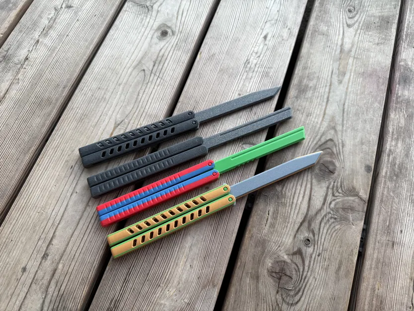 Đồ chơi Fidget Balisong - Biến thể dao bướm JP Defence 2 - Image 1