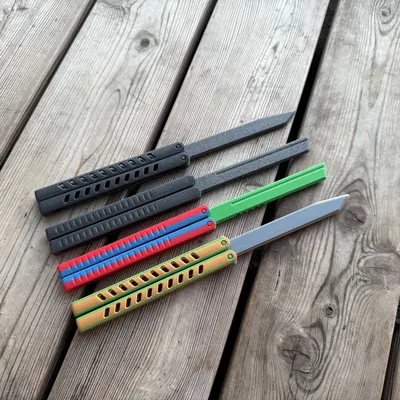 Đồ chơi Fidget Balisong - Biến thể dao bướm JP Defence 2