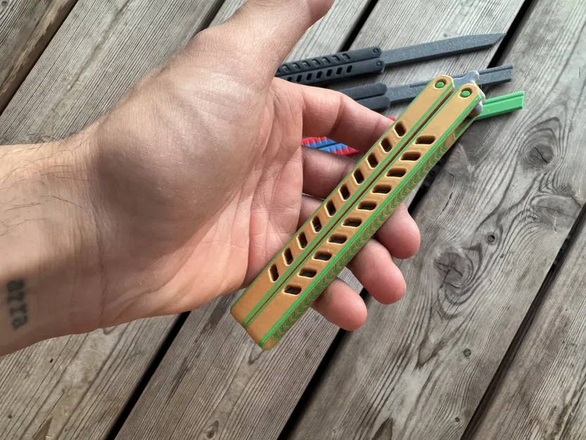 Đồ chơi Fidget Balisong - Biến thể dao bướm JP Defence 2 - Image 2
