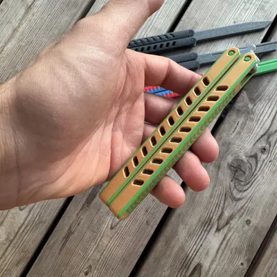 Đồ chơi Fidget Balisong - Biến thể dao bướm JP Defence 2