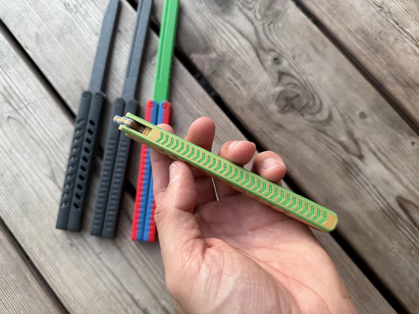 Đồ chơi Fidget Balisong - Biến thể dao bướm JP Defence 2 - Image 4