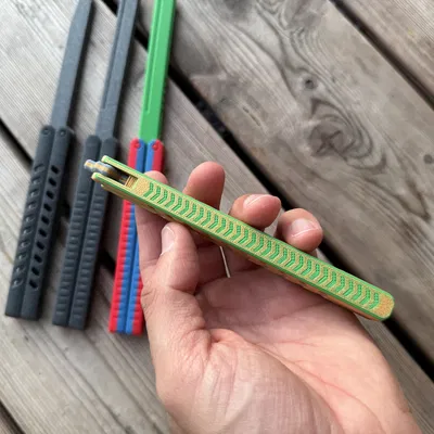 Đồ chơi Fidget Balisong - Biến thể dao bướm JP Defence 2