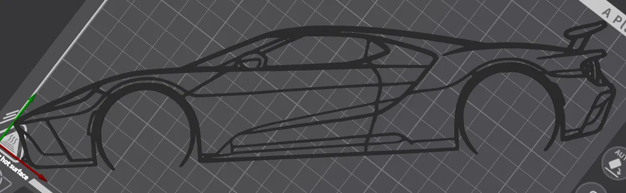 Mô hình trang trí tường Ford GT Mk2 - Đồ chơi in 3D cho tín đồ xe hơi - Image 2