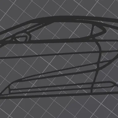 Mô hình trang trí tường Ford GT Mk2 - Đồ chơi in 3D cho tín đồ xe hơi