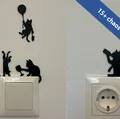 Trang trí công tắc tường - Hội mèo Party Cats - Thumbnail 1