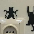 Trang trí công tắc tường - Hội mèo Party Cats - Thumbnail 2