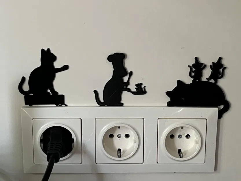Trang trí công tắc tường - Hội mèo Party Cats - Image 4