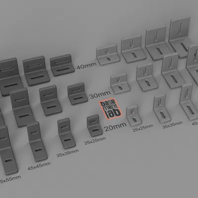 Pat góc (Corner Bracket) có khe điều chỉnh - Bộ sưu tập