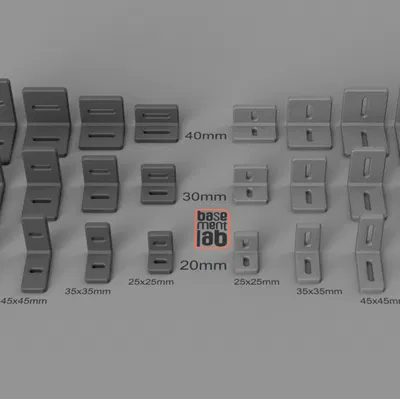 Pat góc (Corner Bracket) có khe điều chỉnh - Bộ sưu tập