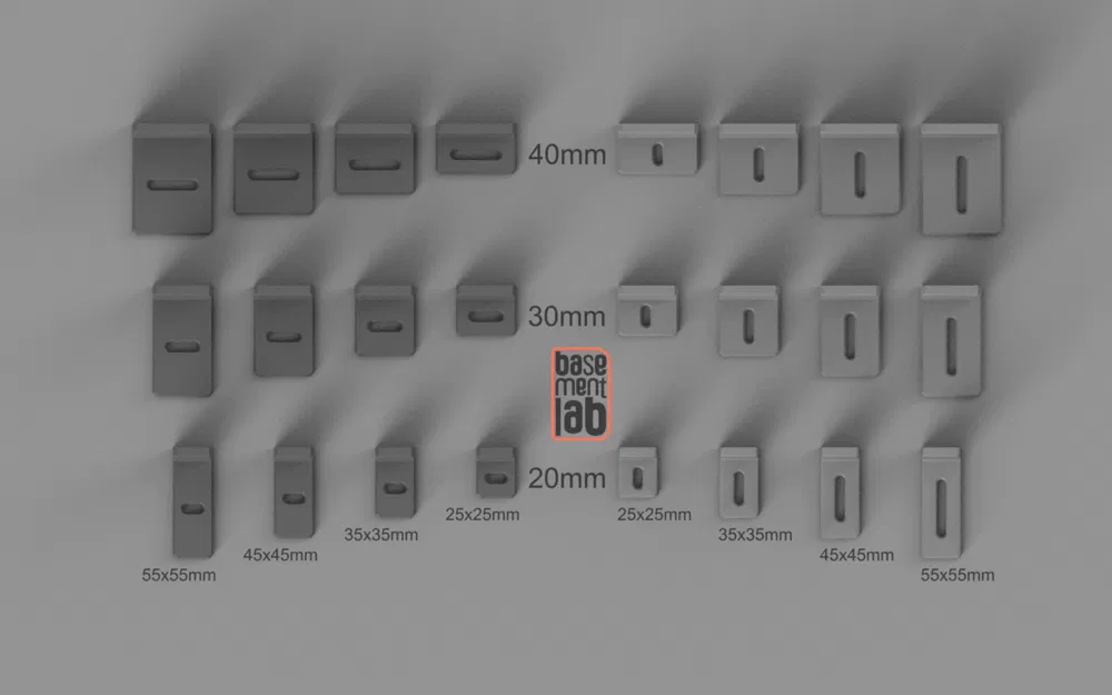 Pat góc (Corner Bracket) có khe điều chỉnh - Bộ sưu tập - Image 3