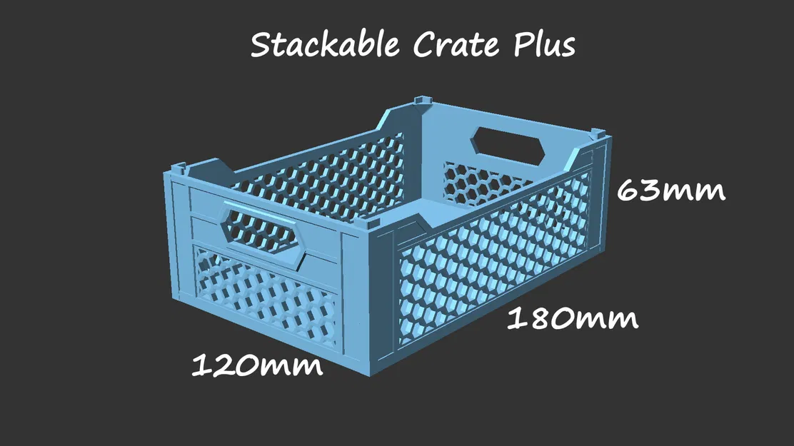 Stackable Crate Plus - Phiên bản Honeycomb - Image 2