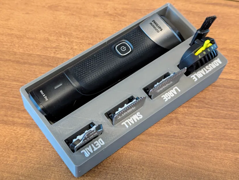 Khay Gridfinity cho tông đơ Philips Norelco Multigroom 5000/7000 series - Image 4