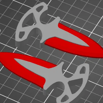Mô hình Shadow Daggers - Dao CS2 in 3D cực ngầu cho game thủ