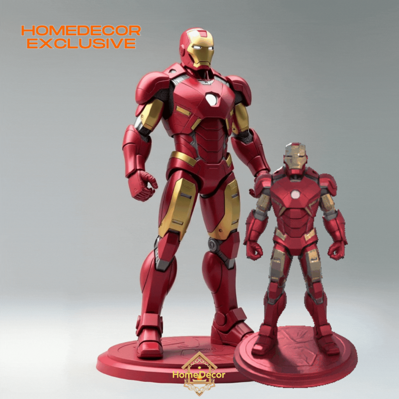 Mô hình Ironman phong cách đa giác cực chất